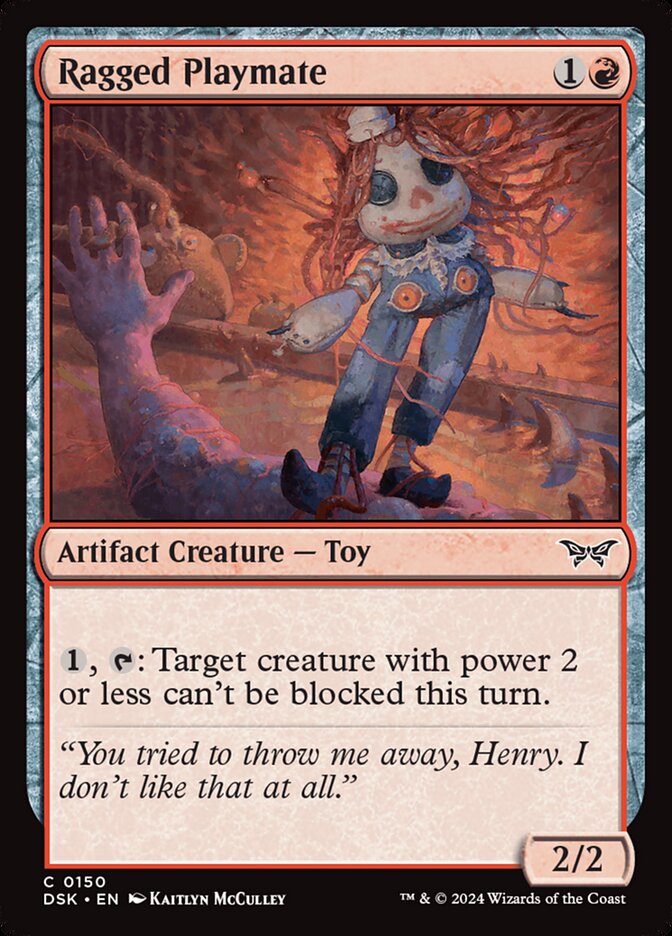 MTG Card Title: Ragged Playmate DSK/150