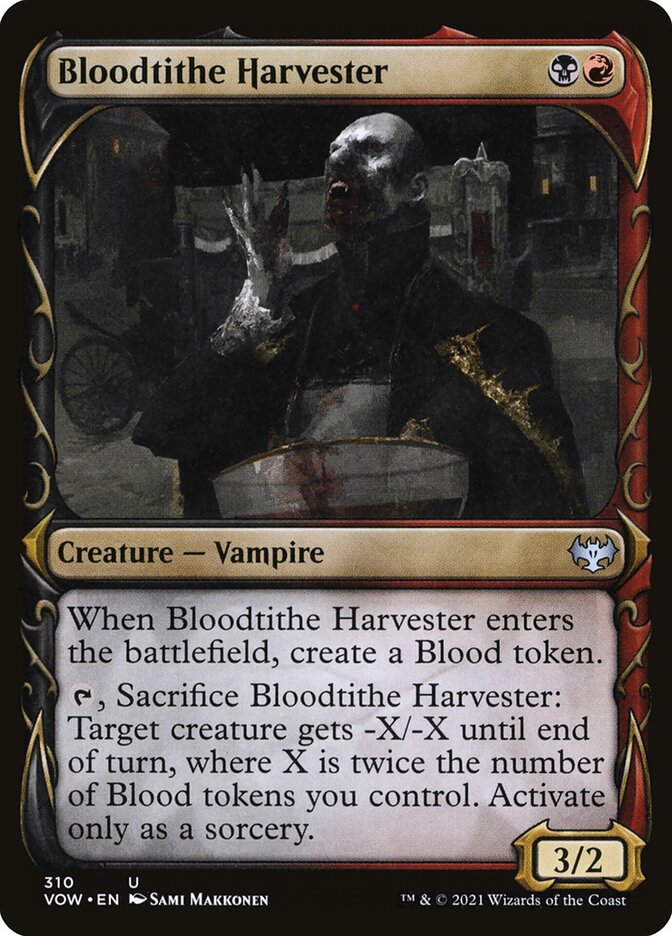 MTG Card Title: Bloodtithe Harvester VOW/310