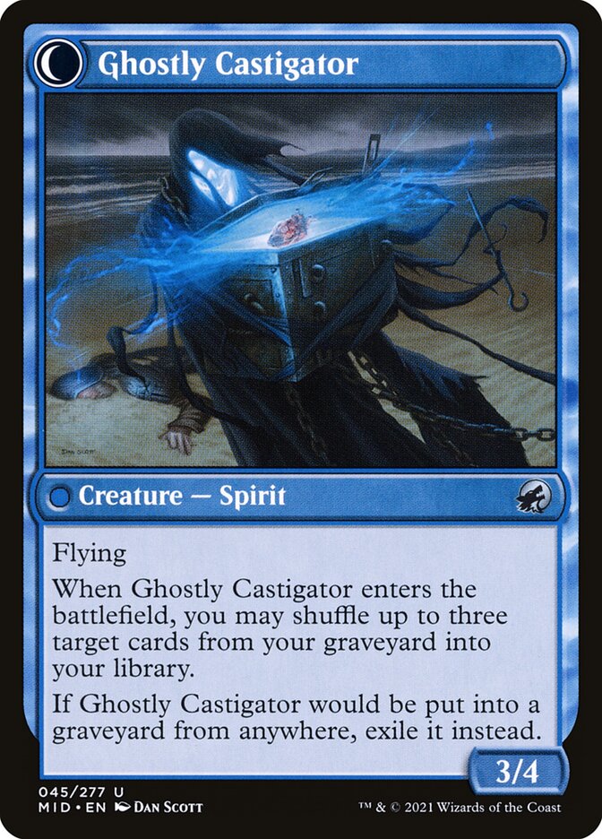 Covetous Castaway // Ghostly Castigator MID/45
