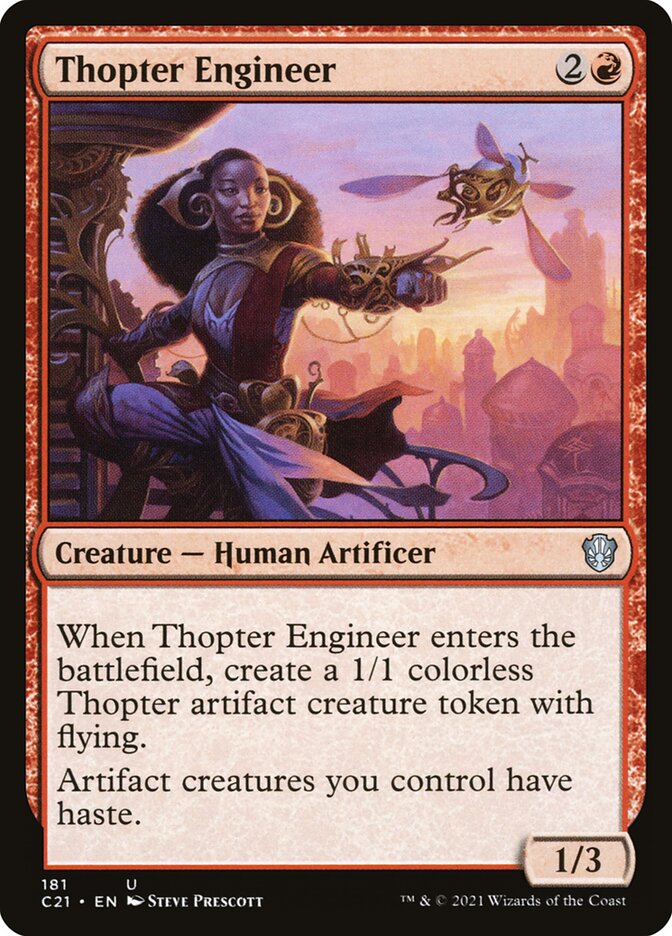 MTG Card Title: Thopter Engineer C21/181