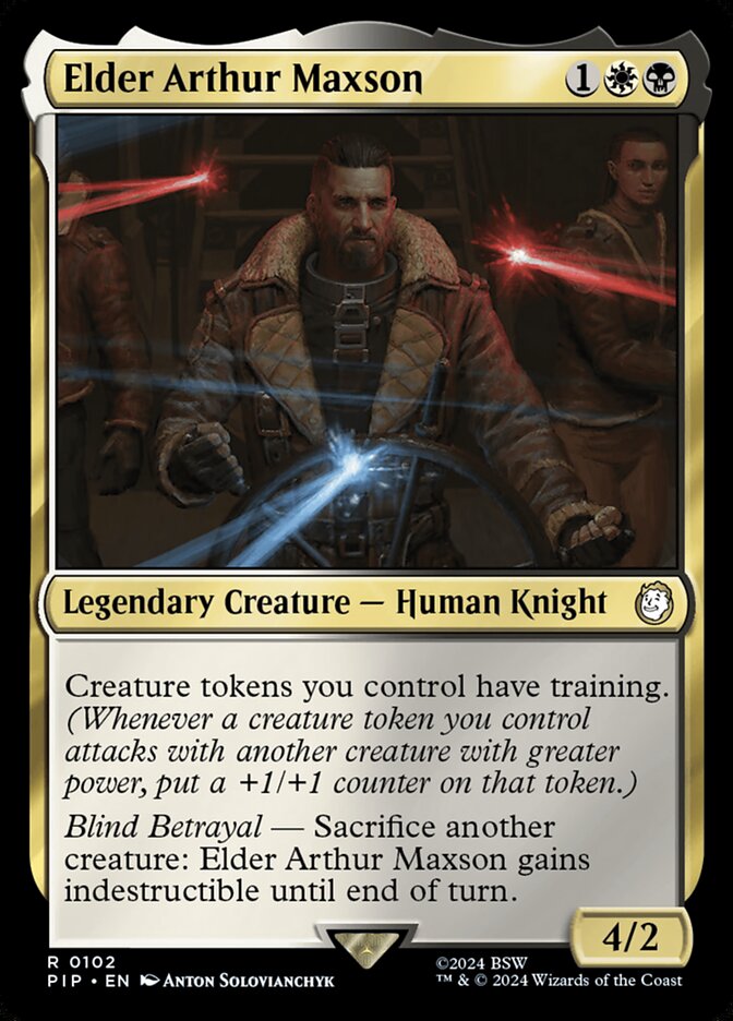 MTG Card Title: Elder Arthur Maxson PIP/102