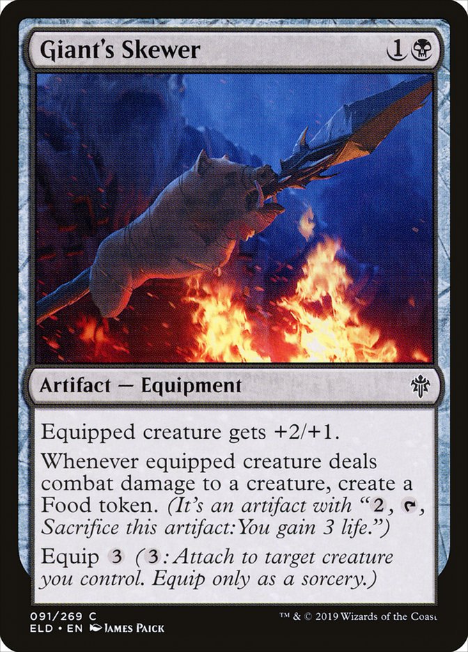 MTG Card Title: Giant's Skewer ELD/91