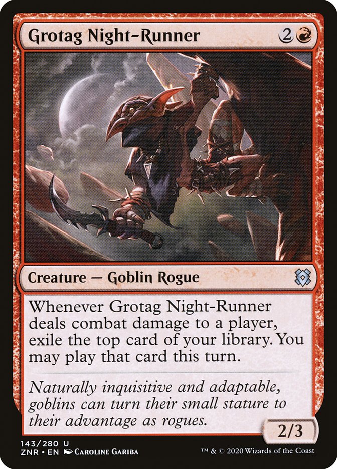 MTG Card Title: Grotag Night-Runner ZNR/143