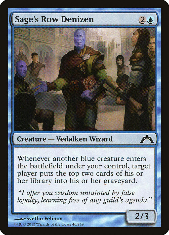 MTG Card Title: Sage's Row Denizen GTC/46