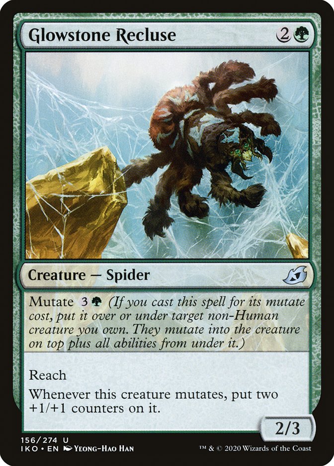 MTG Card Title: Glowstone Recluse IKO/156