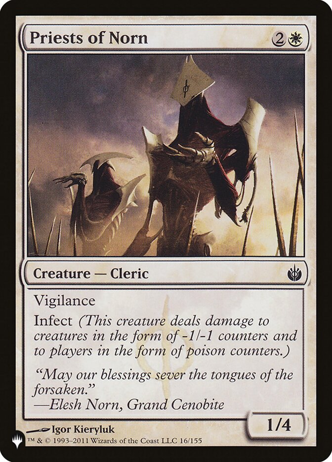 MTG Card Title: Priests of Norn PLST/MBS-16