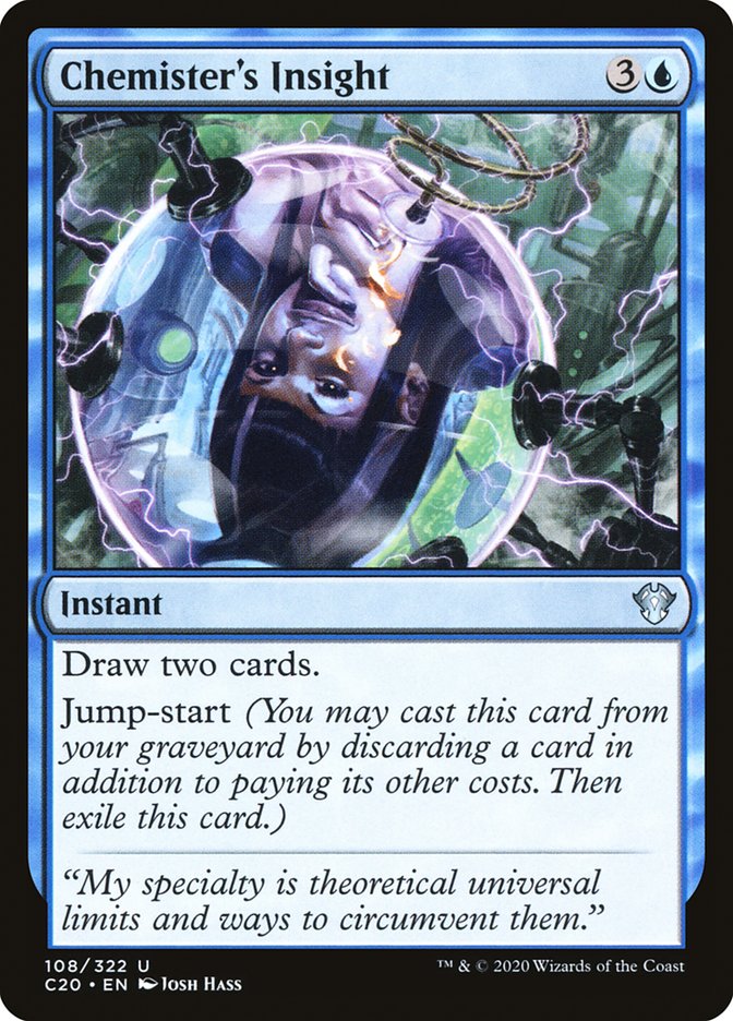 MTG Card Title: Chemister's Insight C20/108