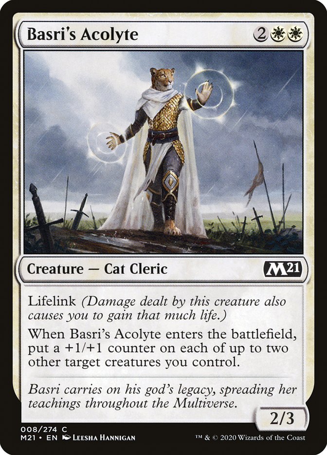 MTG Card Title: Basri's Acolyte M21/8
