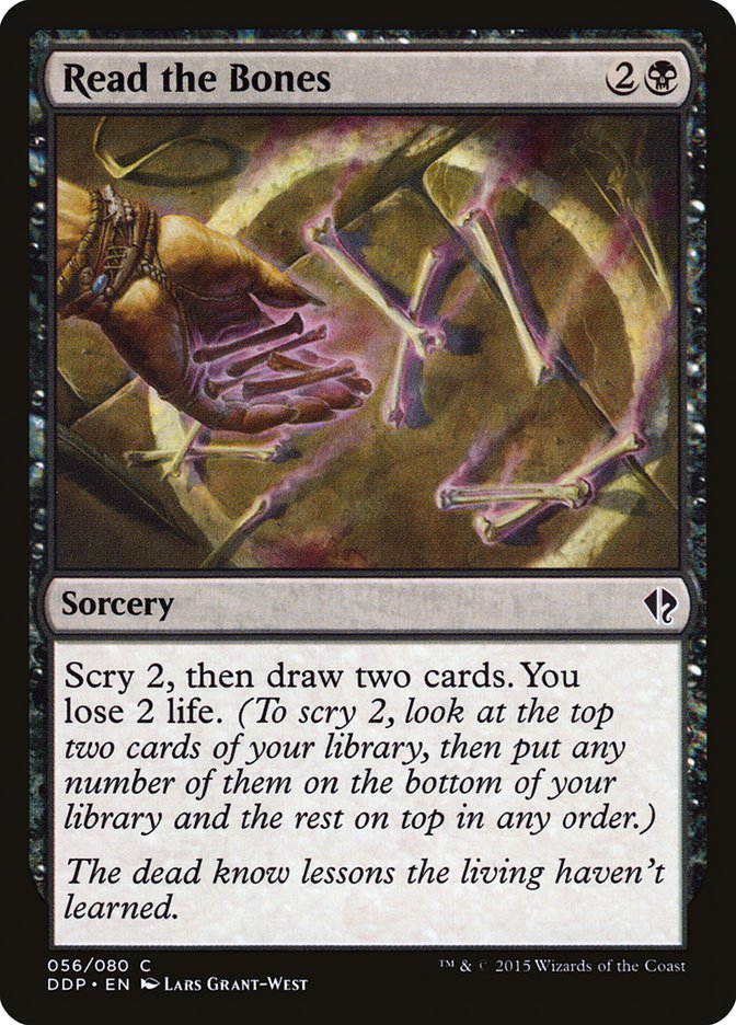 MTG Card Title: Read the Bones DDP/56