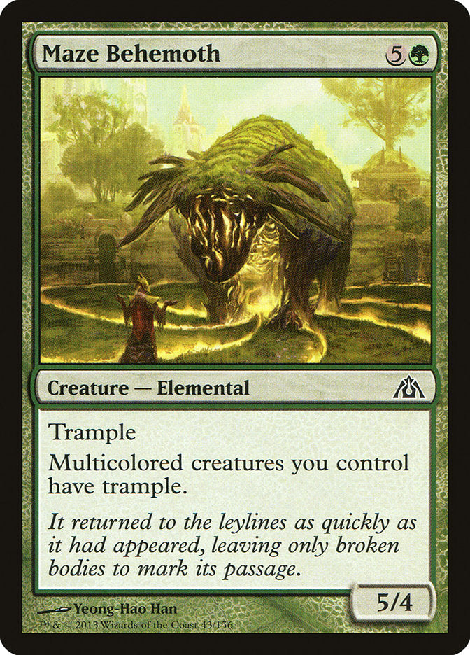 MTG Card Title: Maze Behemoth DGM/43