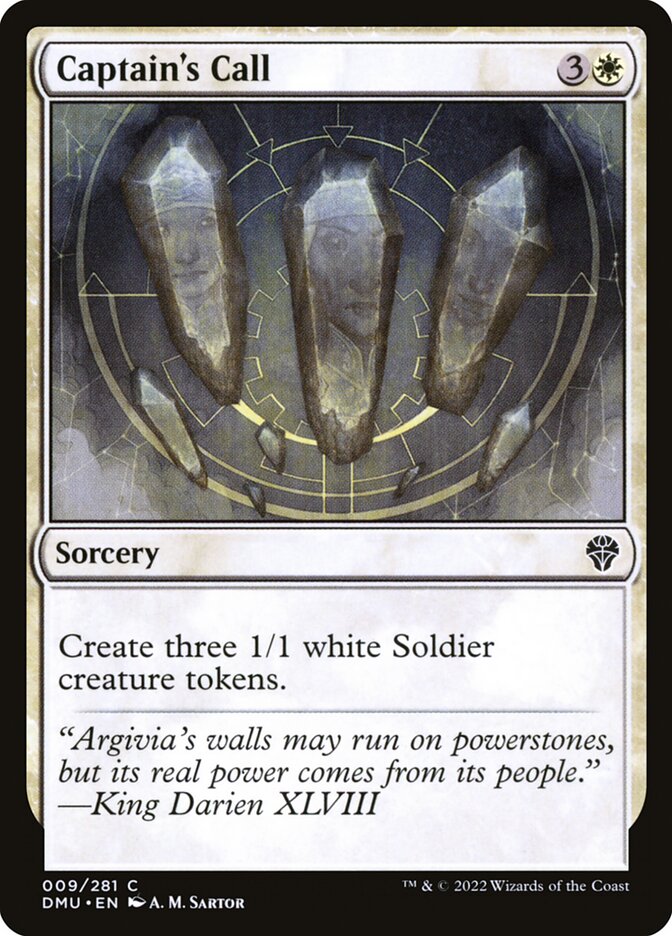 MTG Card Title: Captain's Call DMU/9