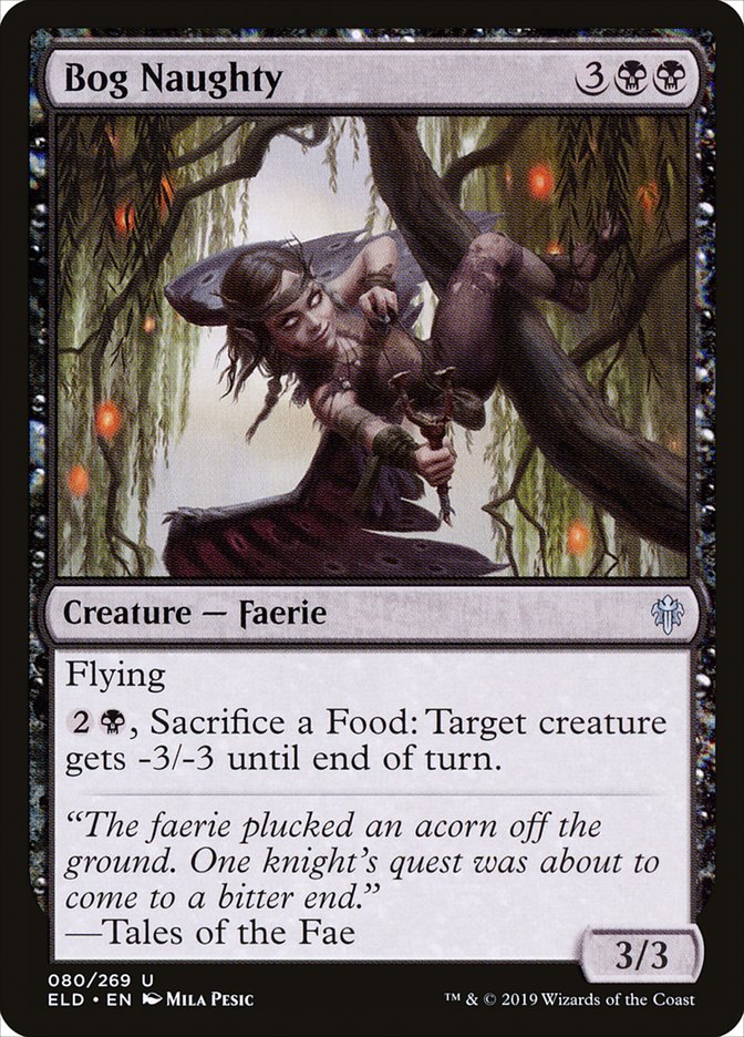 MTG Card Title: Bog Naughty ELD/80