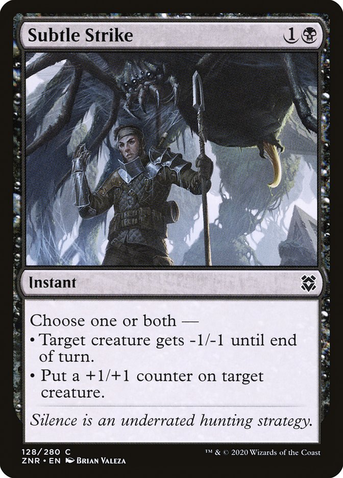 MTG Card Title: Subtle Strike ZNR/128