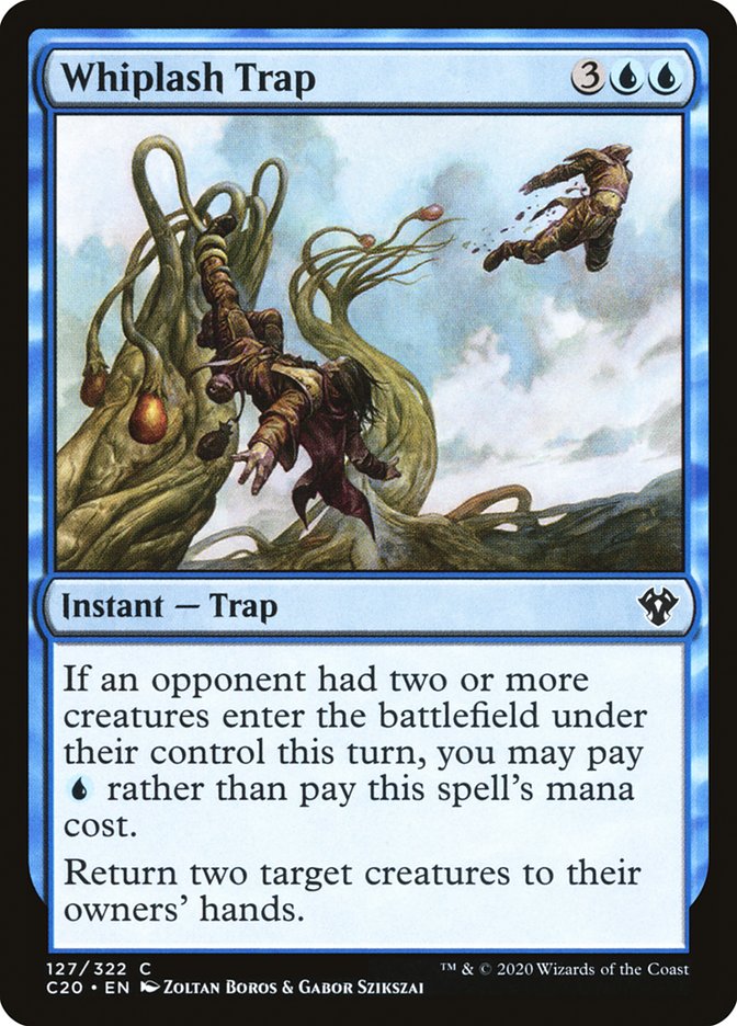 MTG Card Title: Whiplash Trap C20/127
