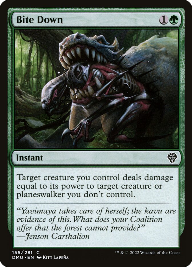 MTG Card Title: Bite Down DMU/155