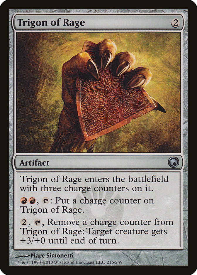 MTG Card Title: Trigon of Rage SOM/216