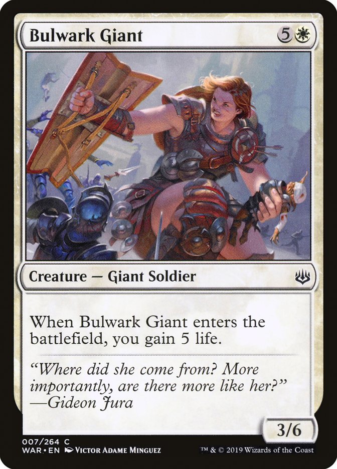MTG Card Title: Bulwark Giant WAR/7