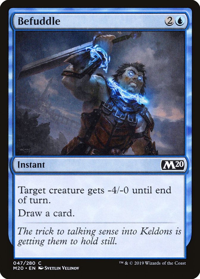 MTG Card Title: Befuddle M20/47