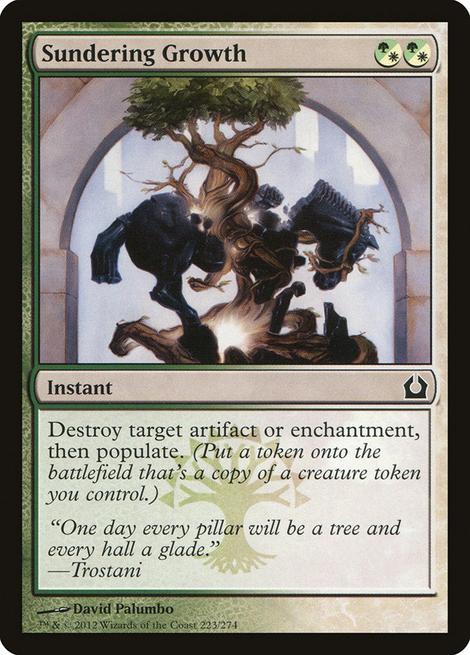 MTG Card Title: Sundering Growth RTR/223