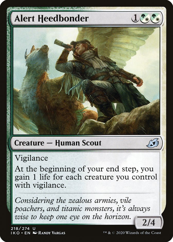 MTG Card Title: Alert Heedbonder IKO/218