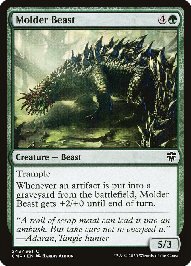 MTG Card Title: Molder Beast CMR/243