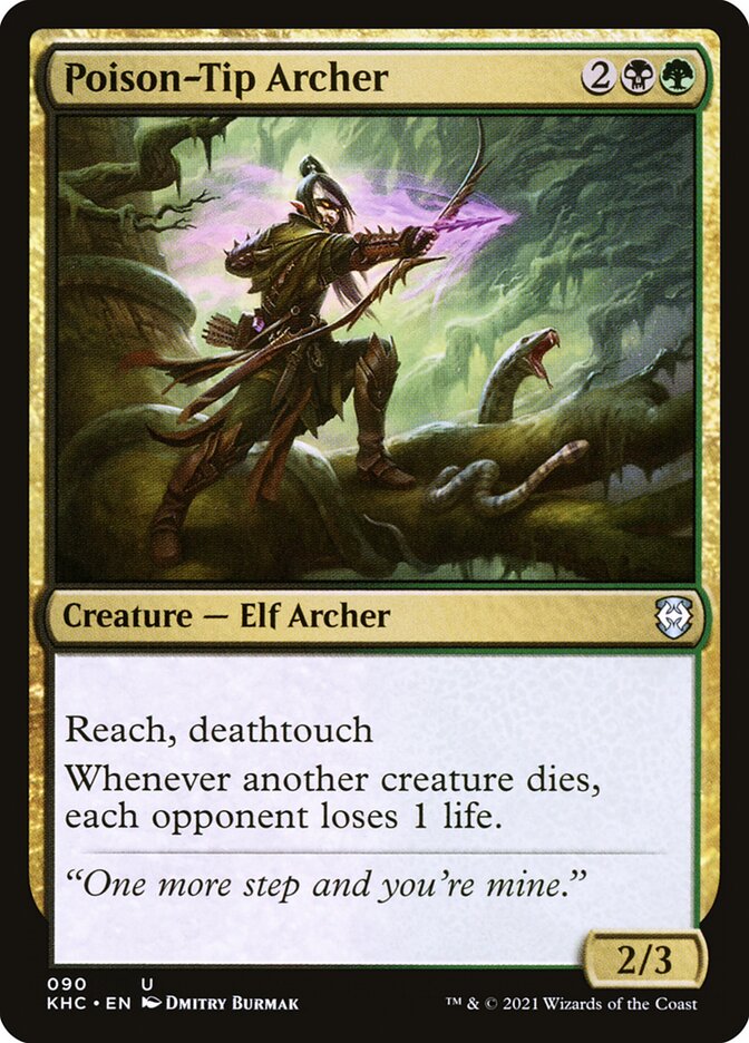 MTG Card Title: Poison-Tip Archer KHC/90