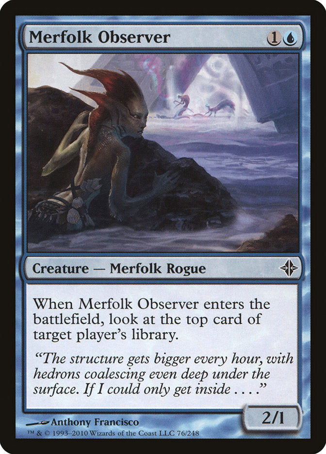 MTG Card Title: Merfolk Observer ROE/76