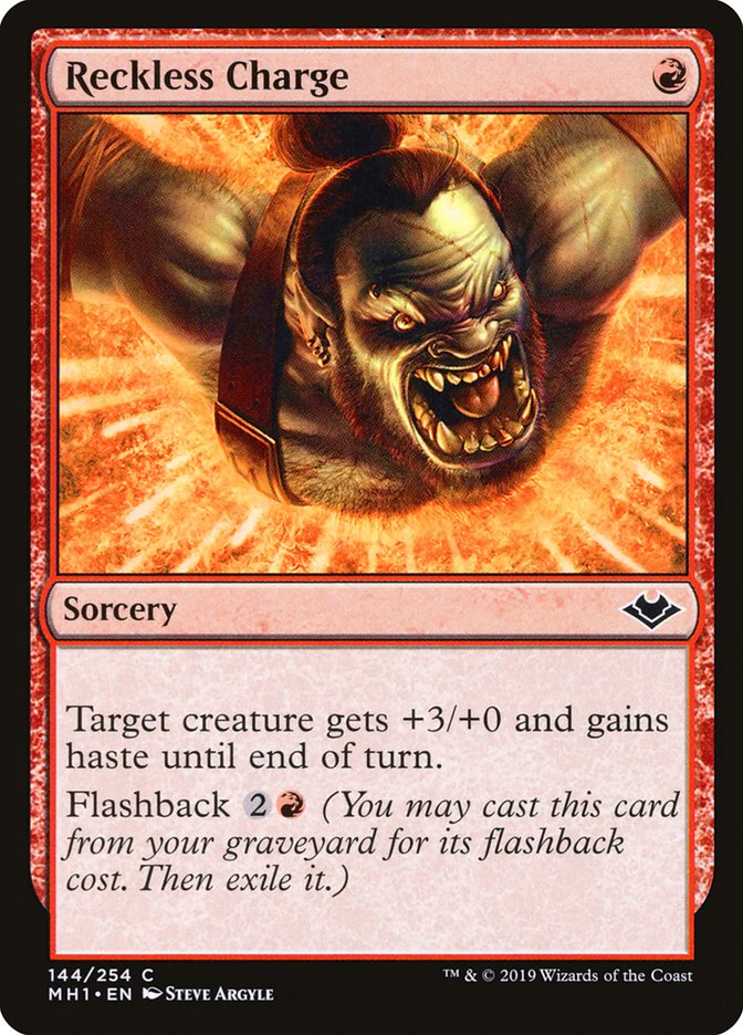 MTG Card Title: Reckless Charge MH1/144