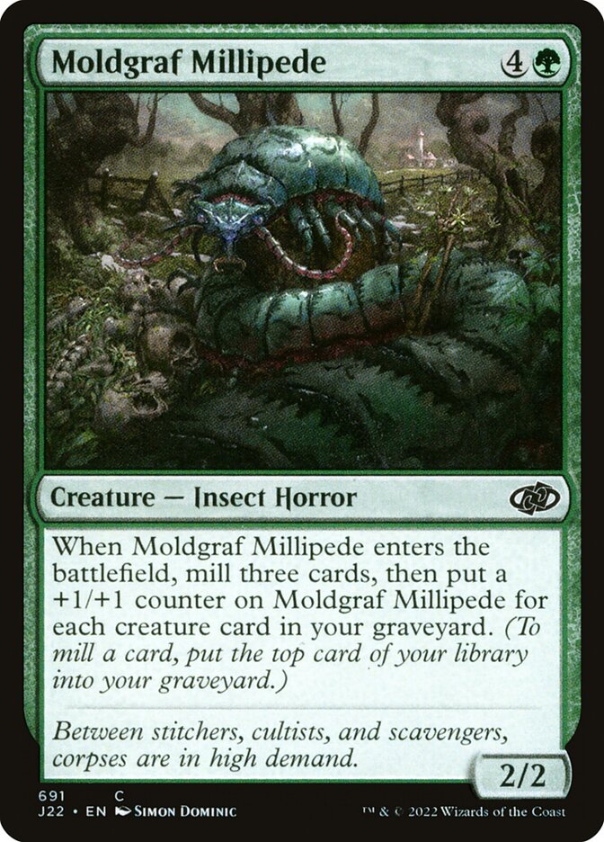 MTG Card Title: Moldgraf Millipede J22/691