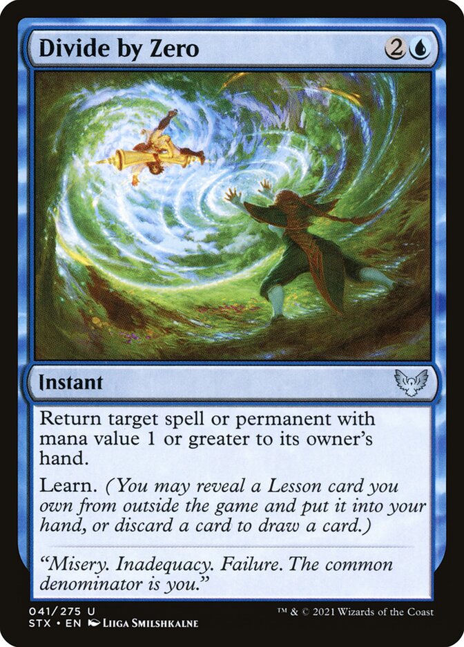 MTG Card Title: Divide by Zero STX/41