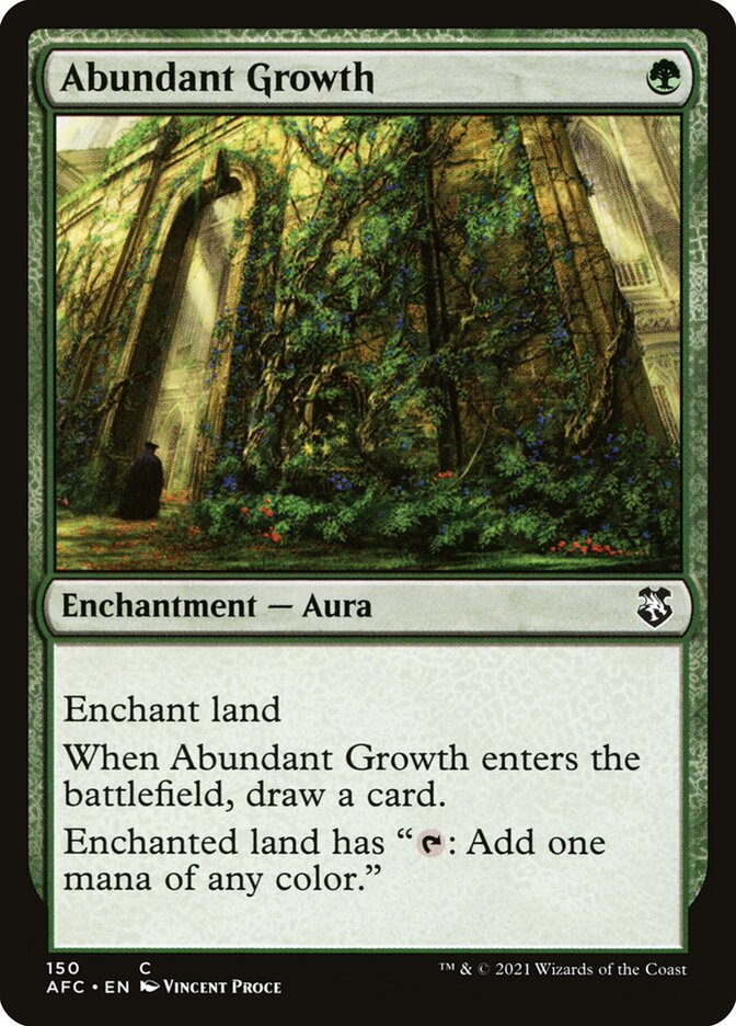 MTG Card Title: Abundant Growth AFC/150
