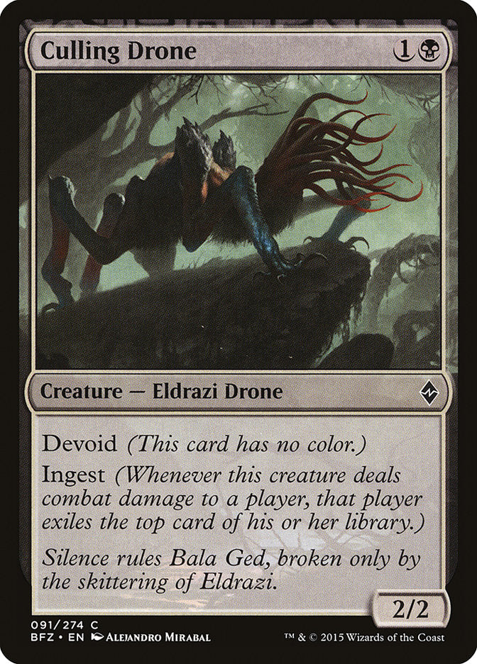 MTG Card Title: Culling Drone BFZ/91