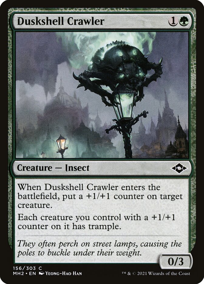 MTG Card Title: Duskshell Crawler MH2/156