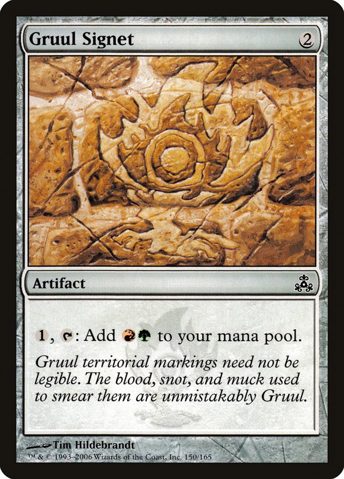 MTG Card Title: Gruul Signet GPT/150