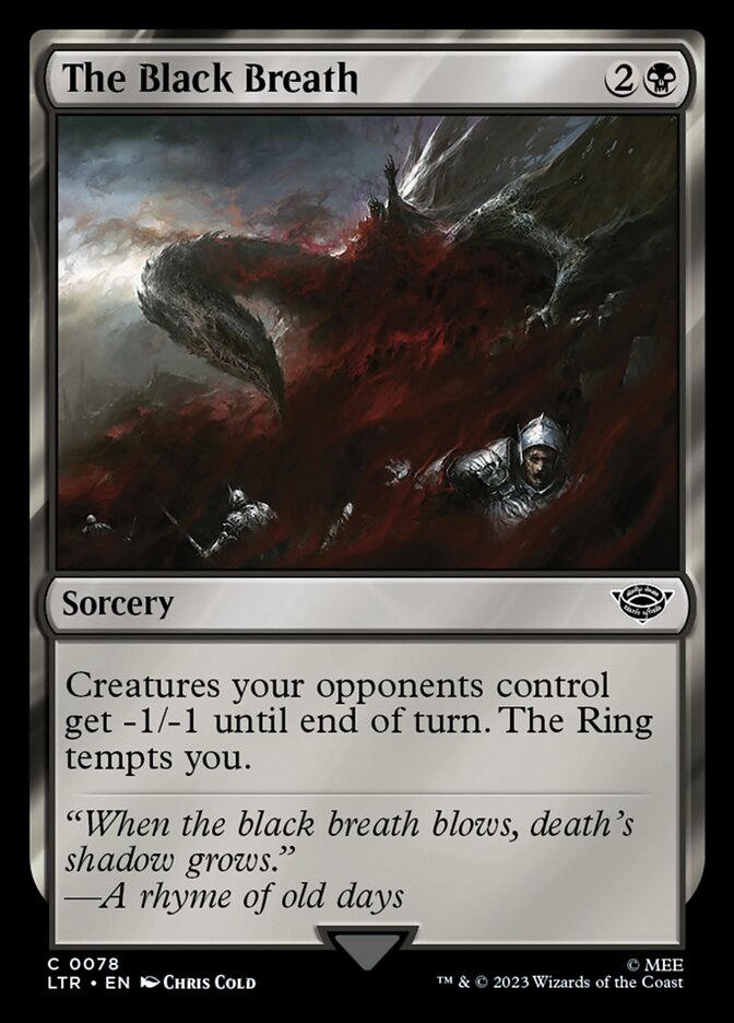 MTG Card Title: The Black Breath LTR/78