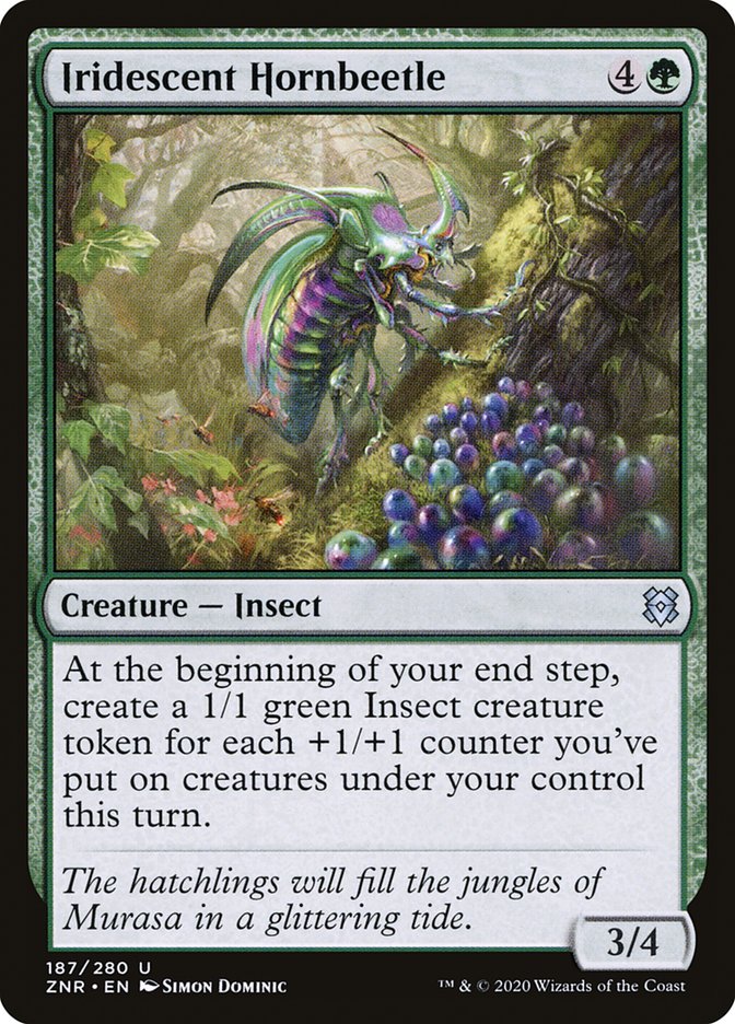 MTG Card Title: Iridescent Hornbeetle ZNR/187