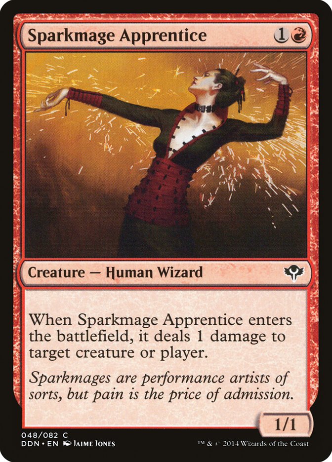MTG Card Title: Sparkmage Apprentice DDN/48