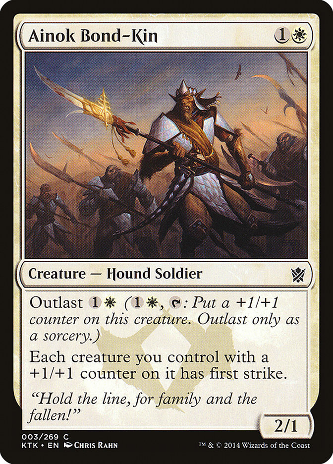 MTG Card Title: Ainok Bond-Kin KTK/3