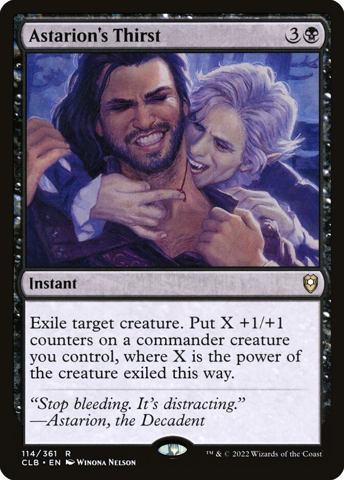 MTG Card Title: Astarion's Thirst CLB/114