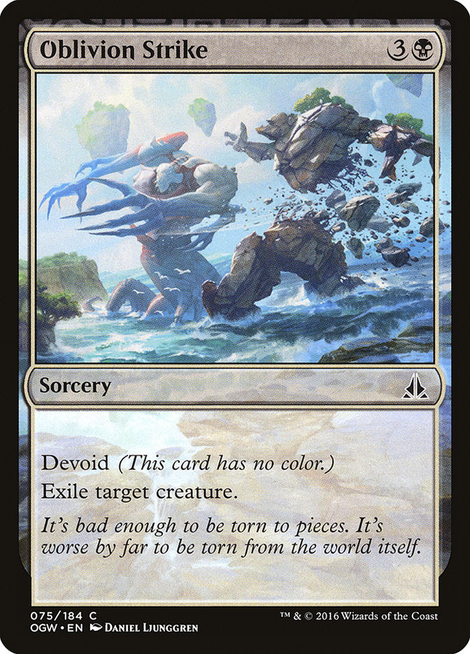 MTG Card Title: Oblivion Strike OGW/75