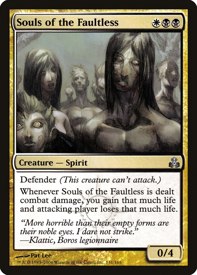 MTG Card Title: Souls of the Faultless GPT/131