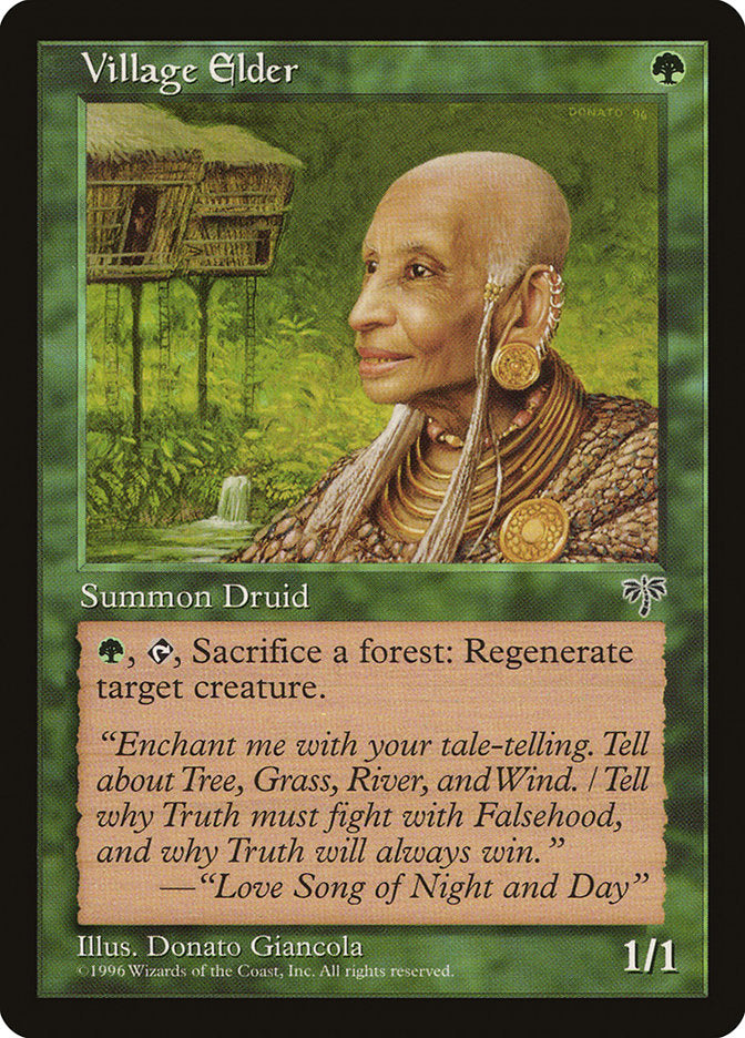 MTG Card Title: Village Elder MIR/251