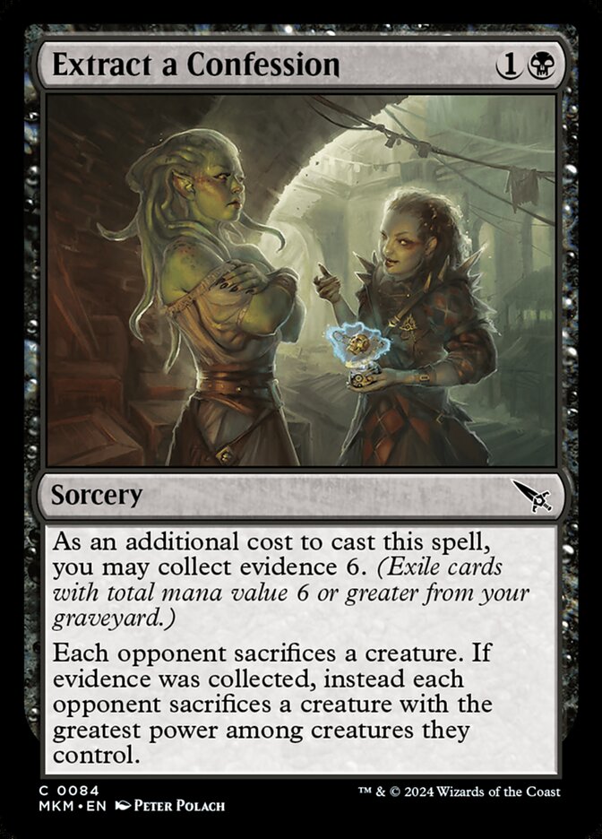 MTG Card Title: Extract a Confession MKM/84