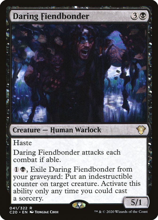 MTG Card Title: Daring Fiendbonder C20/41
