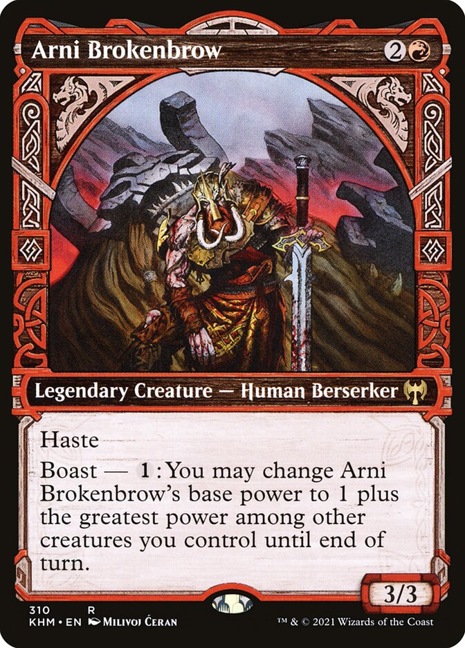 MTG Card Title: Arni Brokenbrow KHM/310