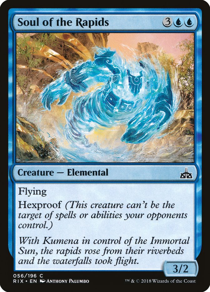 MTG Card Title: Soul of the Rapids RIX/56