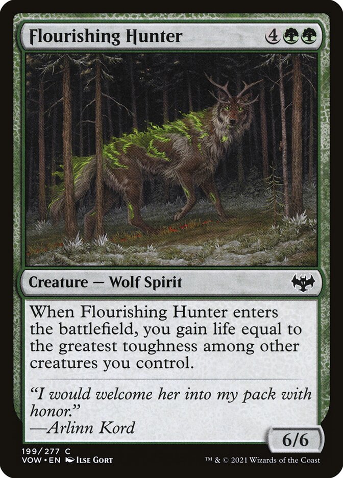 MTG Card Title: Flourishing Hunter VOW/199