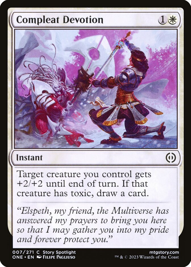 MTG Card Title: Compleat Devotion ONE/7