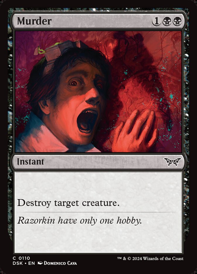 MTG Card Title: Murder DSK/110