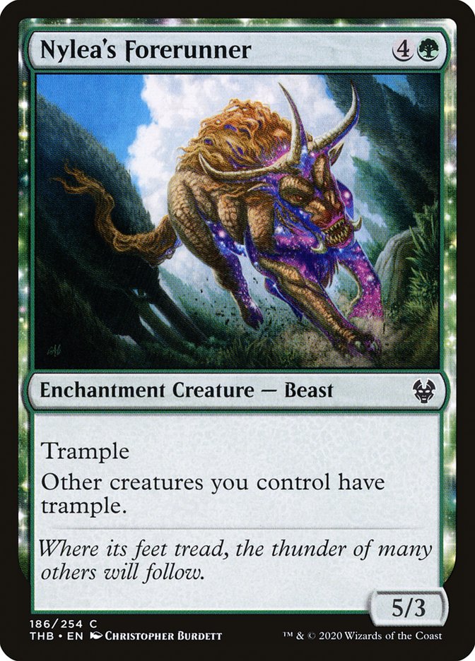 MTG Card Title: Nylea's Forerunner THB/186